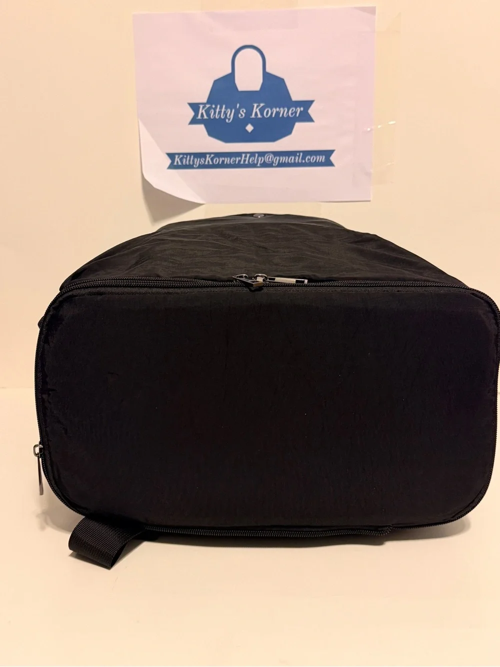 NWT Seyfocnia Unisex Black Lightweight Gym Backpack w/Shoe Compartment